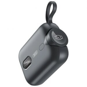 Baterie Externa Wireless XO Design PR260, 10000mAh, 20W, QC + PD + FQI, 1 x QI - 2 x USB-C, Neagra 