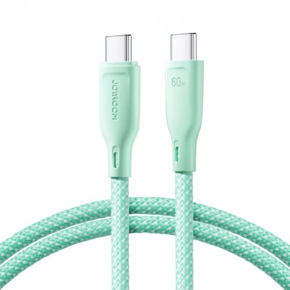 Cablu Date si Incarcare USB-C - USB-C Joyroom S-A34, 60W, 1m, Verde 