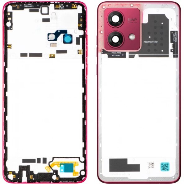Carcasa Mijloc Motorola Moto G84, Rosu (Viva Magenta), Service Pack 5S58C23328 