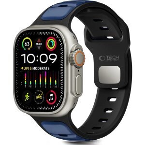 Curea Tech-Protect Iconband Line pentru Apple Watch 49mm / 46mm / 45mm / 44mm Series, Bleumarin 