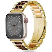 Curea Tech-Protect Modern Leopard pentru Apple Watch 42mm / 41mm / 40mm Series, Aurie 