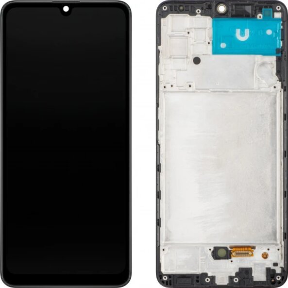 Display cu Touchscreen MP compatibil cu Samsung Galaxy A32 A325, cu Rama, Versiune OLED, Negru, Swap 