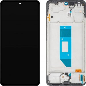 Display cu Touchscreen Xiaomi Redmi Note 14 4G, cu Rama, Negru (Midnight Black), Service Pack 560001000O700 