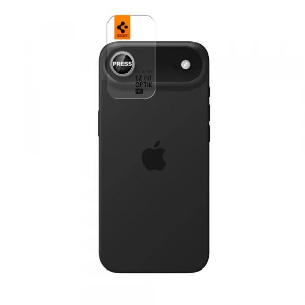 Folie de protectie Camera Spate Spigen GlastR EZ FIT Optik Pro pentru Apple iPhone 17 Air, Sticla Securizata, Argintie 