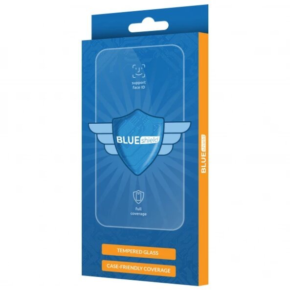 Folie de protectie Ecran Blue Shield pentru Motorola Edge 60 Pro, Sticla Securizata, Edge Glue, Case Friendly, Neagra 