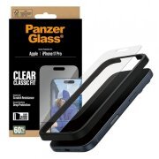 Folie de protectie Ecran PanzerGlass Classic Fit EasyAligner pentru Apple iPhone 17 Pro, Sticla Securizata, Full Glue