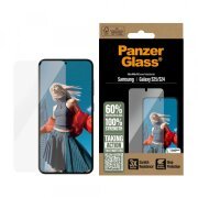 Folie de protectie Ecran PanzerGlass Ultra-Wide Fit pentru Samsung Galaxy S25 S931 / S24 S921, Sticla Securizata, Full Glue