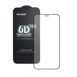 Folie de protectie Ecran Veason PRO pentru Apple iPhone 17 Air, Sticla Securizata, Full Glue, 6D, Neagra 