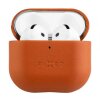 Husa Fixed PodsLeather pentru Apple AirPods 4, Maro