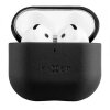 Husa Fixed PodsLeather pentru Apple AirPods 4, Neagra