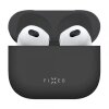 Husa Fixed Silky pentru Apple AirPods 4, Neagra