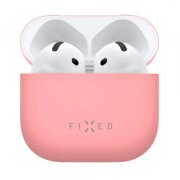 Husa Fixed Silky pentru Apple AirPods 4, Roz