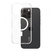 Husa MagSafe pentru Apple iPhone 16 Pro Max, PanzerGlass, Care Urban Combat, Transparenta Alba