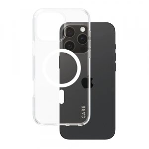 Husa MagSafe pentru Apple iPhone 16 Pro Max, PanzerGlass, Care Urban Combat, Transparenta Alba