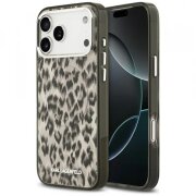 Husa MagSafe pentru Apple iPhone 17 Pro Max, Karl Lagerfeld, IML Leopard Pattern, Maro