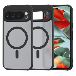 Husa MagSafe pentru Google Pixel 9 Pro XL, Techsuit, HaloFrost, Neagra