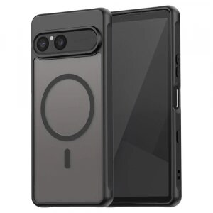 Husa MagSafe pentru Sony Xperia 10 VII, Techsuit, HaloFrost II, Neagra