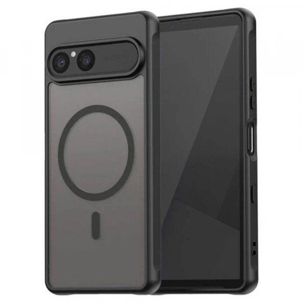 Husa MagSafe pentru Sony Xperia 10 VII, Techsuit, HaloFrost II, Neagra