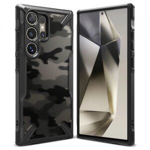 Husa pentru Samsung Galaxy S24 Ultra S928, Ringke, Fusion X Design, Camuflaj