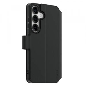 Husa pentru Samsung Galaxy S25 S931, PanzerGlass, Care Feature Kickstand Wallet, Neagra