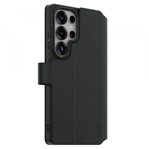 Husa pentru Samsung Galaxy S25 Ultra S938, PanzerGlass, Care Feature Kickstand Wallet, Neagra