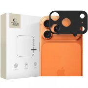 Rama protectie Camera Spate Tech-Protect Camalloy Fit+ pentru Apple iPhone 17 Pro, Aluminiu, Neagra