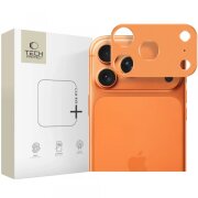 Rama protectie Camera Spate Tech-Protect Camalloy Fit+ pentru Apple iPhone 17 Pro Max, Aluminiu, Portocalie 
