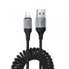 Cablu Date si Incarcare USB-A - Lightning HOCO X121, 27W, 1.5m, Negru 