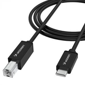Cablu Imprimanta WZK WKDDY1S, USB-C - USB-B, 1m, Negru 