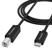 Cablu Imprimanta WZK WKDDY2S, USB-C - USB-B, 2m, Negru