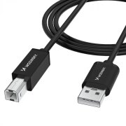 Cablu Imprimanta WZK WKDDY3S, USB-A - USB-B, 2m, Negru