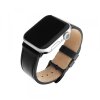 Curea Fixed Leather pentru Apple Watch 49mm / 46mm / 45mm / 44mm / 42mm Series, Neagra