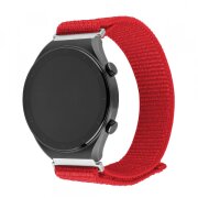 Curea Fixed Nylon Sporty pentru Huawei Watch / Xiaomi Watch Series, 22mm, Rosie