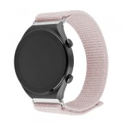 Curea Fixed Nylon Sporty pentru Huawei Watch / Xiaomi Watch Series, 22mm, Roz Aurie