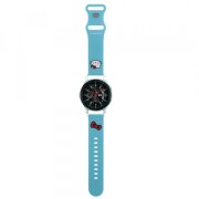 Curea Hello Kitty Silicone Kitty Head pentru Samsung Galaxy Watch / Huawei Watch 46mm / 45mm / 41mm Series, Albastra
