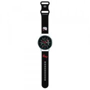 Curea Hello Kitty Silicone Kitty Head pentru Samsung Galaxy Watch / Huawei Watch 46mm / 45mm / 41mm Series, Neagra