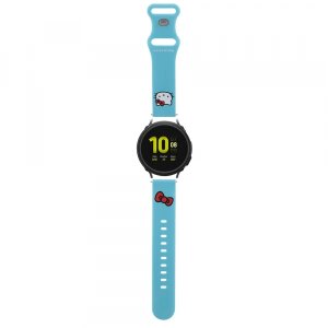 Curea Hello Kitty Silicone Kitty Head pentru Samsung Galaxy Watch / Huawei Watch Series, Albastra