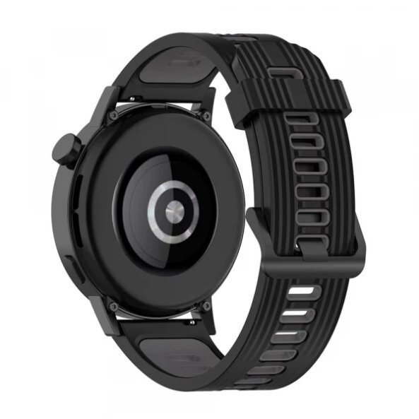 Curea Techsuit W002 pentru Huawei Watch / Xiaomi Watch Series, 22mm, Neagra