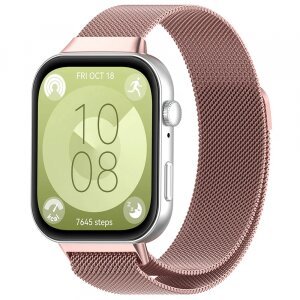 Curea Techsuit W009 pentru Huawei Watch Fit 4 Pro / Watch Fit 4 / Watch Fit 3, Roz