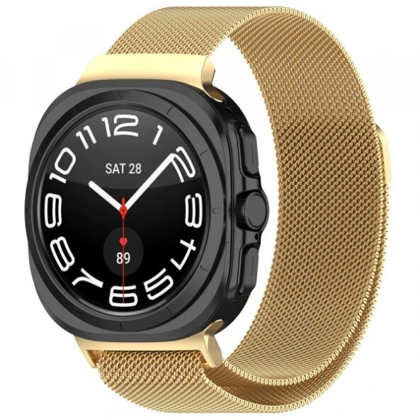 Curea Techsuit W009 pentru Samsung Galaxy Watch Ultra, Aurie