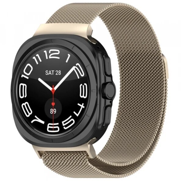 Curea Techsuit W009 pentru Samsung Galaxy Watch Ultra, Bej