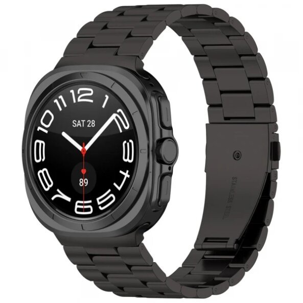 Curea Techsuit W010 pentru Samsung Galaxy Watch Ultra, Neagra
