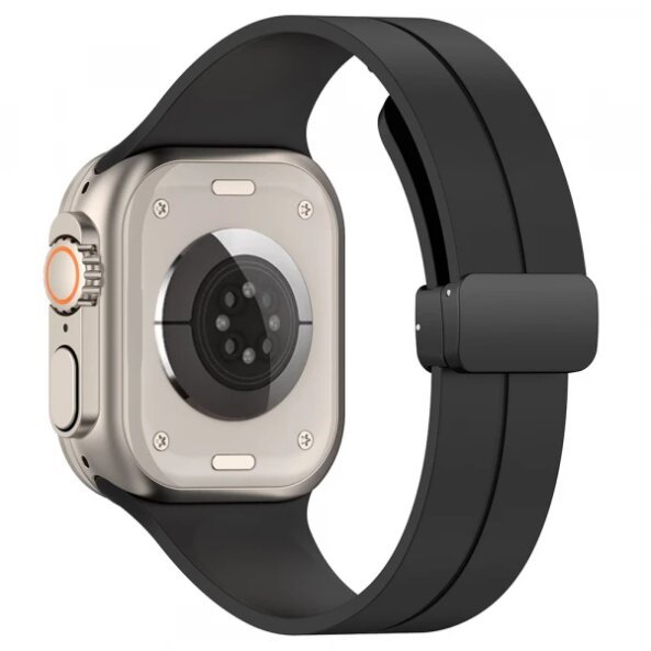 Curea Techsuit W011 pentru Apple Watch 49mm / 46mm / 45mm / 44mm / 42mm Series, Neagra