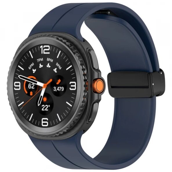 Curea Techsuit W011 pentru Samsung Galaxy Watch 8 Classic / Watch8 44mm / Watch 8 40mm, Bleumarin