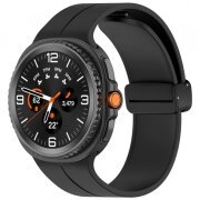 Curea Techsuit W011 pentru Samsung Galaxy Watch 8 Classic / Watch8 44mm / Watch 8 40mm, Neagra