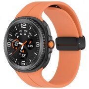 Curea Techsuit W011 pentru Samsung Galaxy Watch 8 Classic / Watch8 44mm / Watch 8 40mm, Portocalie