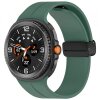Curea Techsuit W011 pentru Samsung Galaxy Watch 8 Classic / Watch8 44mm / Watch 8 40mm, Verde Inchis