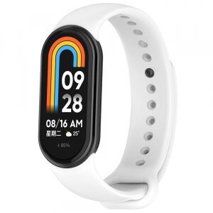 Curea Techsuit W014 pentru Xiaomi Smart Band 9 / 8, Alba