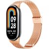 Curea Techsuit W022 pentru Xiaomi Smart Band 9 / 8, 15mm, Roz Aurie