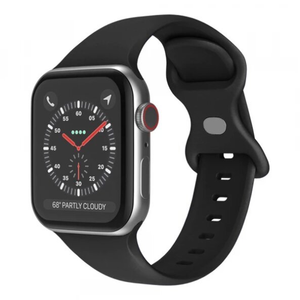 Curea Techsuit W031 pentru Apple Watch 42mm / 41mm / 40mm / 38mm Series, Neagra